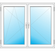 uPVC Window System Price List two leafs
