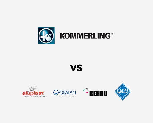 Kommerling vs Veka, Rehau, Aluplast, Gealan windows – comparison