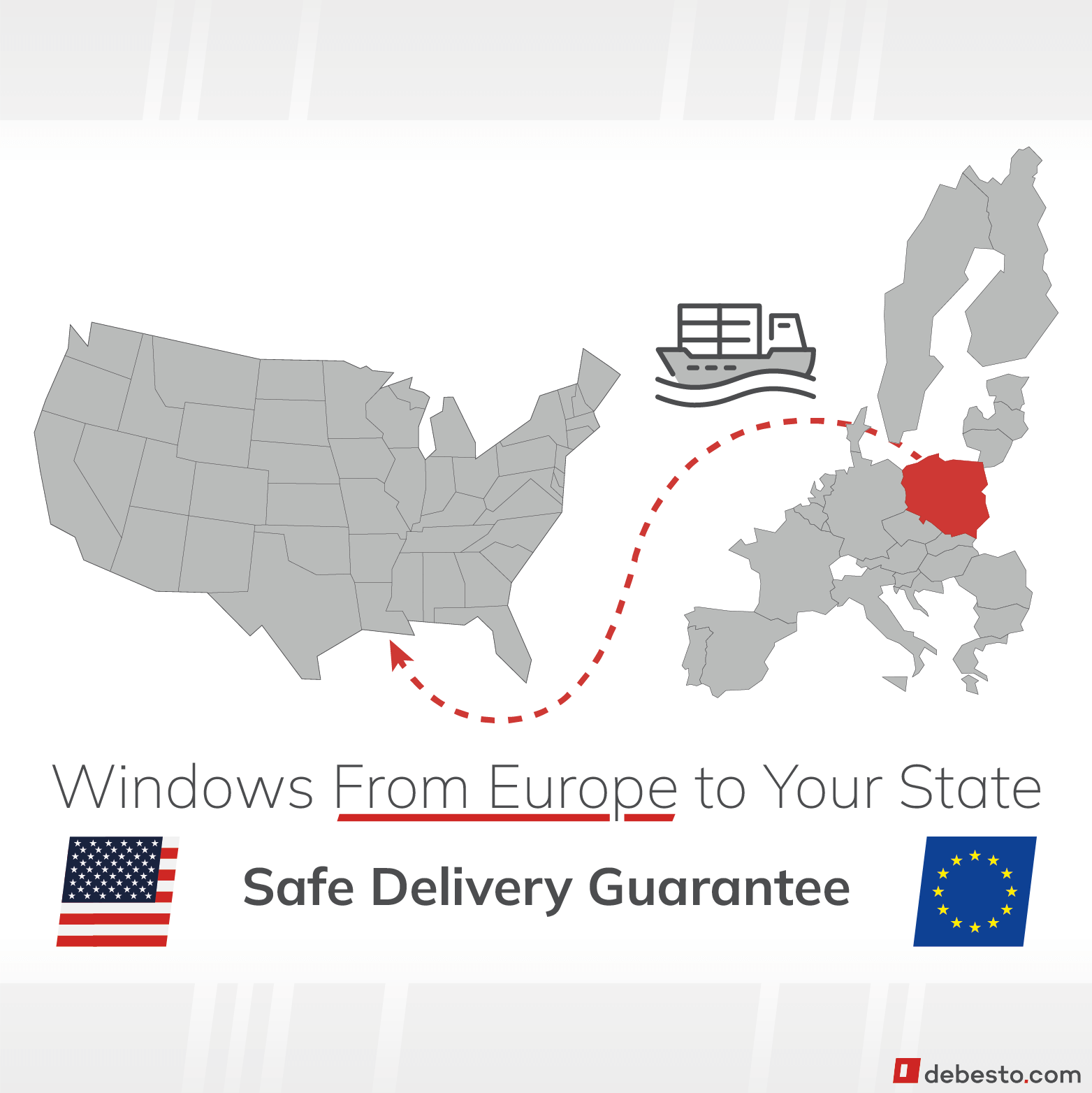 windows from europe to usa import