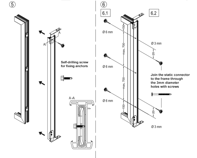 Installing a uPVC window with a static connector – How to install ...