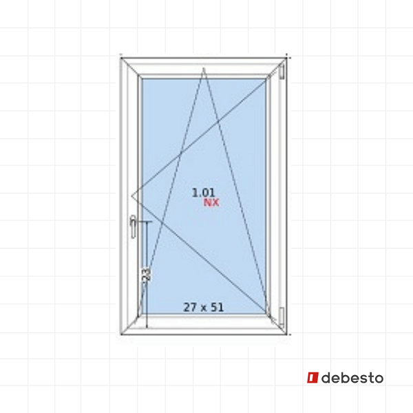 uPVC windows price list window 90 x 150 cm