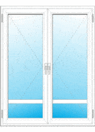 uPVC Window System Price List balcony door floating mullion