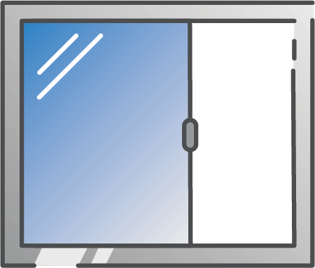 ikona okno przesuwne aluminium