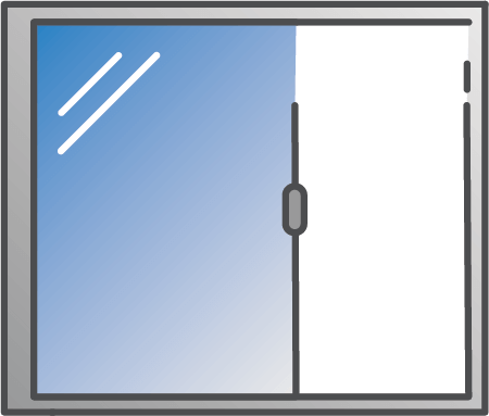 ikona okno przesuwne aluminium
