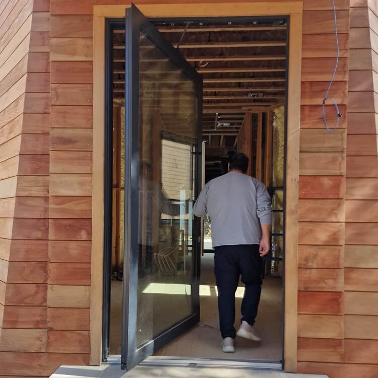 Aluminum Pivot doors