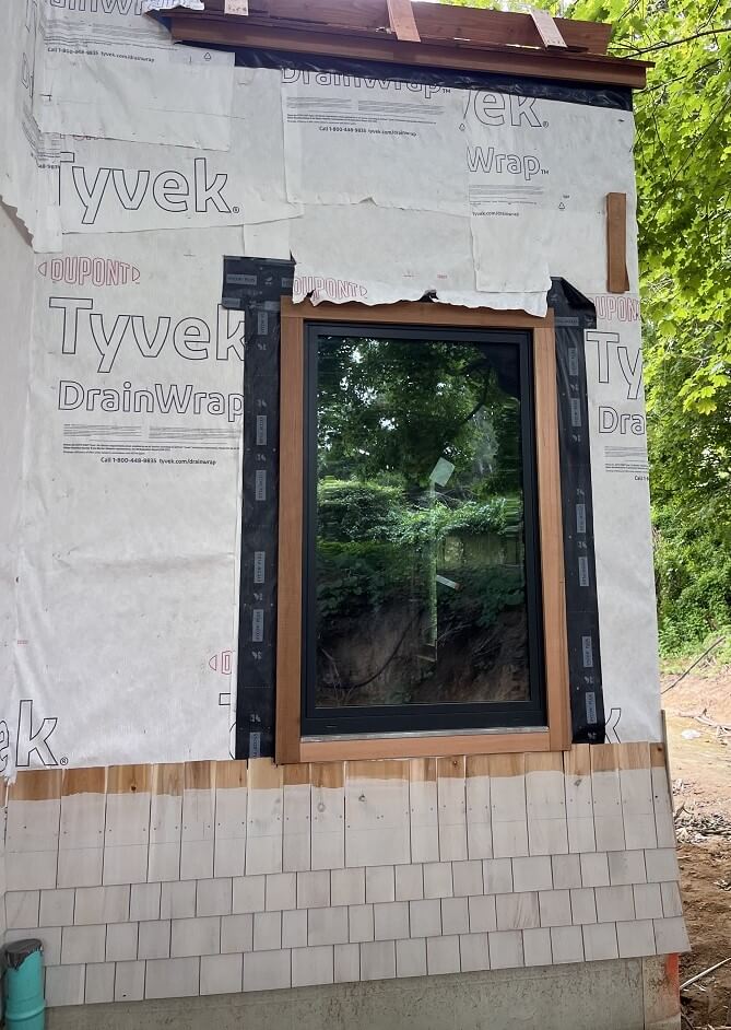 European tilt and turn windows Aluprof in New York siding