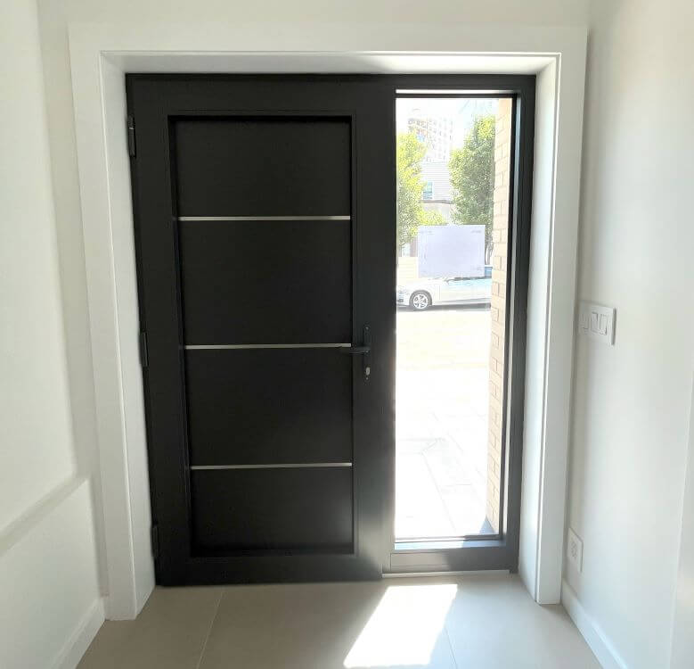 new jersey aluminum entry doors mb86n from poland inside view