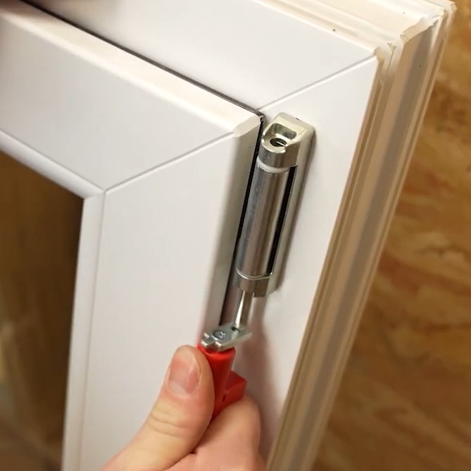 unpin the sash from the frame